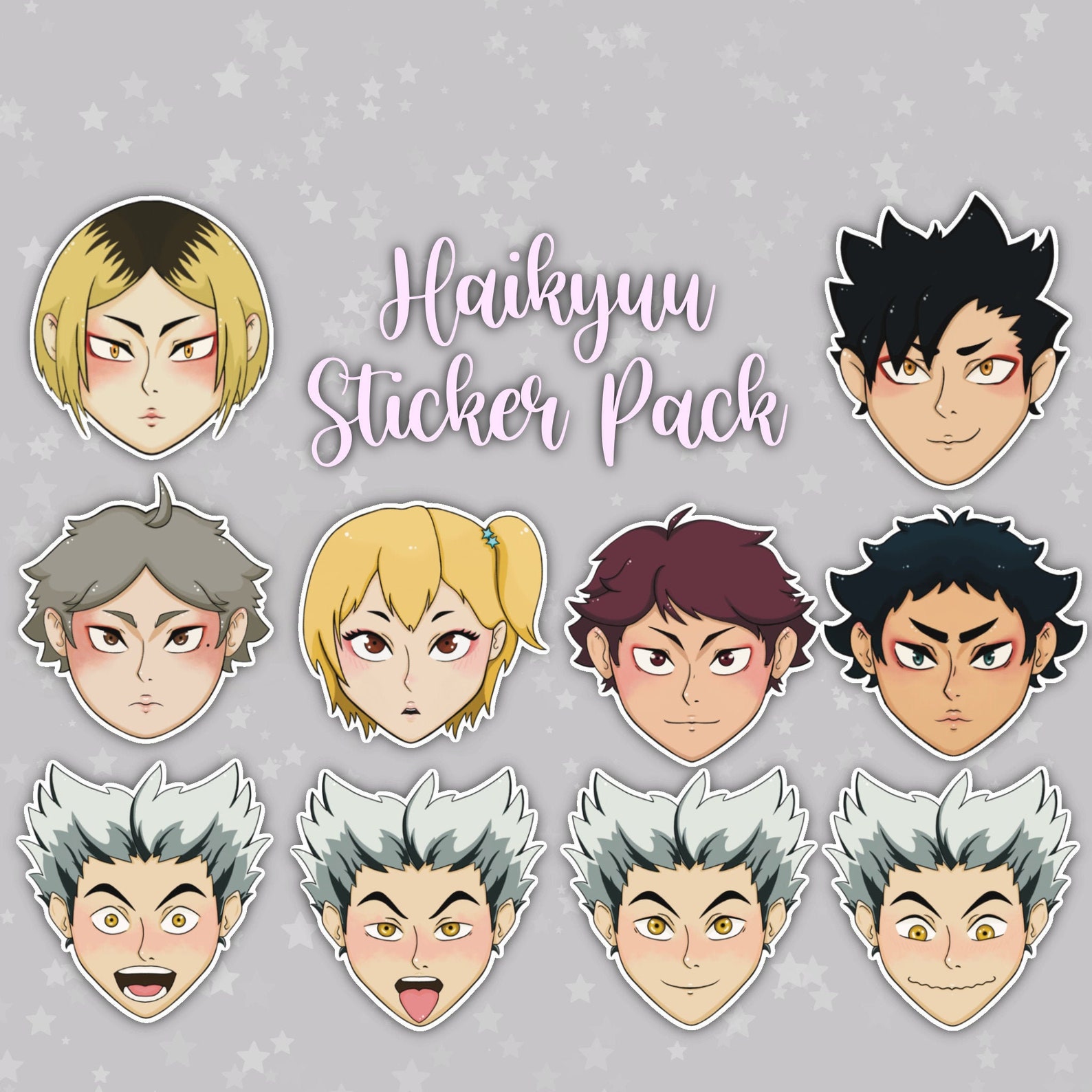 Haikyuu Sticker Pack | Etsy