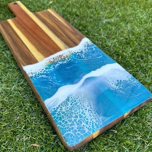 Charcuterie Board/ Cheese Board/ Ocean Resin Serving Board
