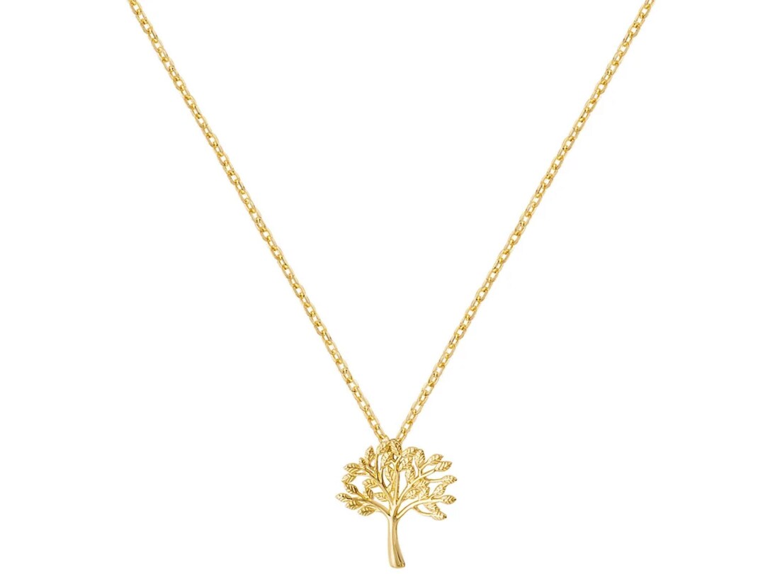 9ct Gold Necklace Tree of Life Necklace, Gold Pendant Necklet, 9ct Gold ...