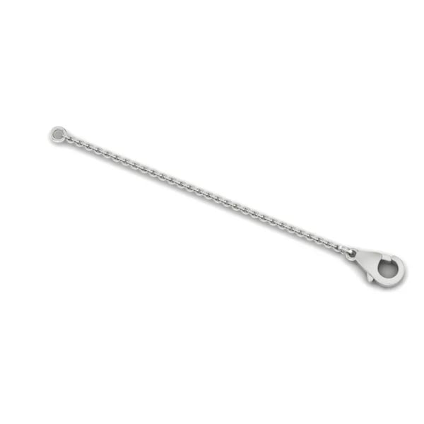 18ct White Gold Chain Extender 2 Inch Necklace Or Bracelet Extension