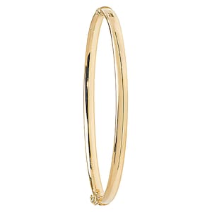 9Ct Gold Tube Hinged Bangle, Solid Gold Bangle, 9Ct Gold Bangle, Tube Gold Bangle, Hinged Gold Bracelet, Gold Tube Bracelet, Gift for Her