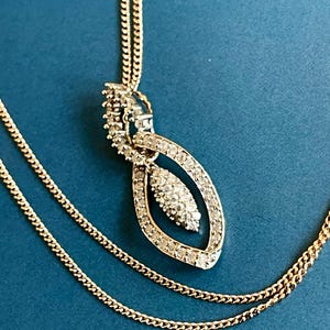 0.60ct Diamond Necklace in 9ct Yellow Gold Round Halo Cluster 18” Chain