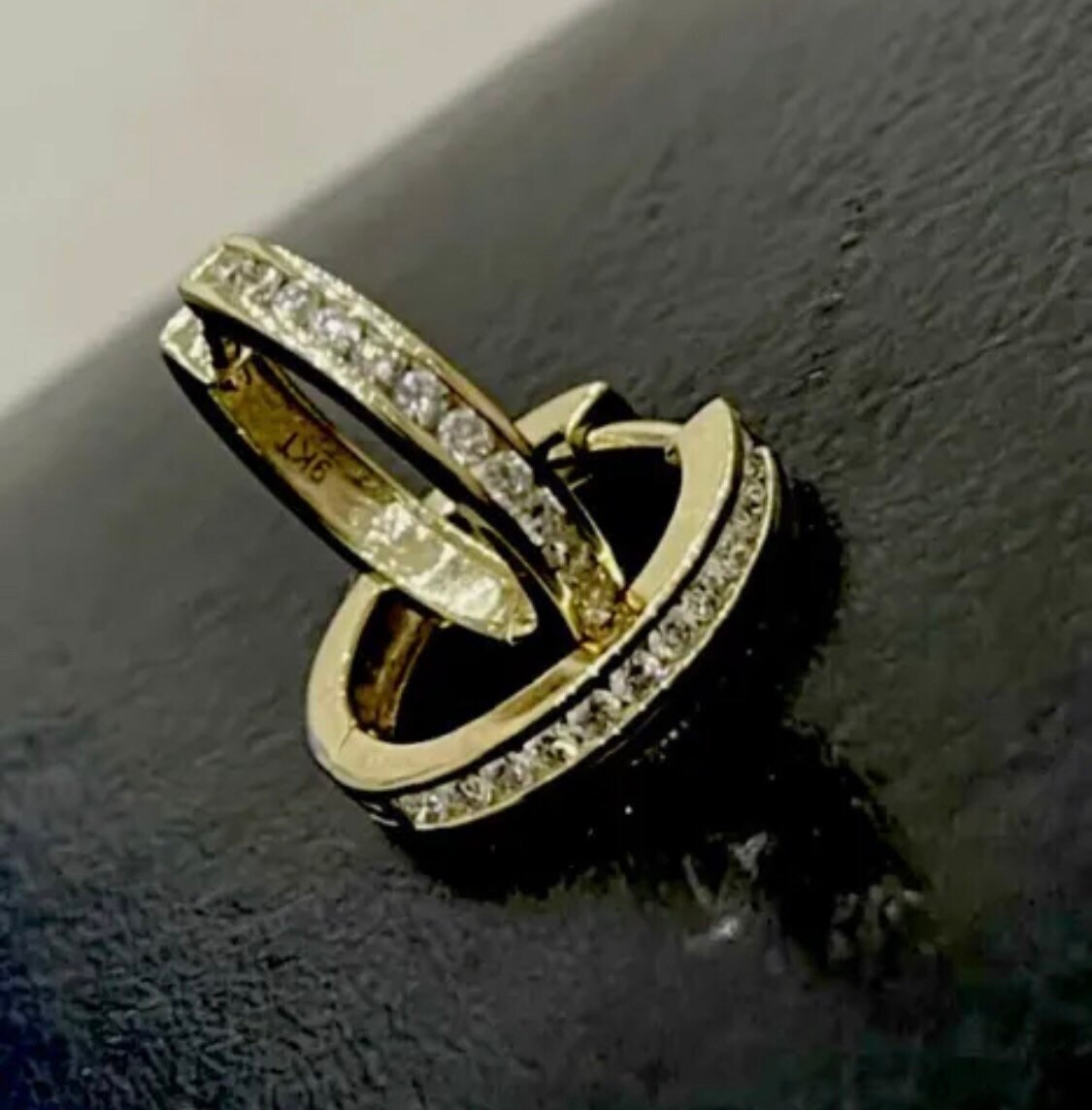 Par De Aros De Oro 9 Ktes. - Veroca Joyas