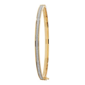 9Ct Gold Moondust Hinged Bangle, 9ct Gold Bangle, Moondust Gold Bangle, Hinged Gold Bracelet, Textured Gold Bangle