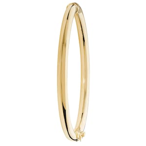 9Ct Gold Plain Hinged Bangle, Solid Gold Cuff Bracelets, 9Ct Gold Bangle, Plain Gold Bangle, Hinged Gold Bracelets, Women Gold Jewelry Gift