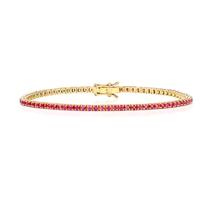 Ruby Bracelet In 18Ct Gold, Ruby Bracelet, 18ct Yellow Gold Bracelet, Yellow Gold Jewelry, Ruby Gemstone Bracelet, Luxury Jewelry