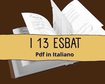 Grimorio 13 Esbat PDF | Pagine Stampabili in Italiano | Rituali Magici Lunari per il Libro delle Ombre
