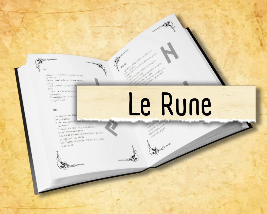 Runes in Italian, Printable Pages for Your Grimoire in Italian - Etsy