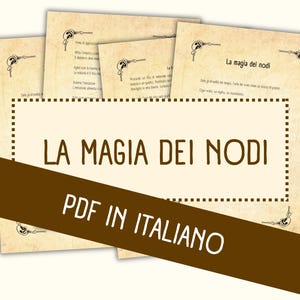 Grimorio in Italiano, la magia dei Nodi, costruisci il tuo Grimorio in italiano con questo set digitale