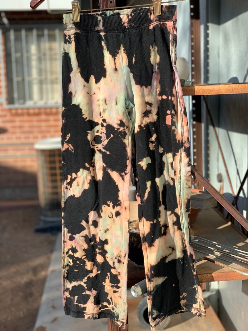 Kids Bleach Dyed Sweatpants