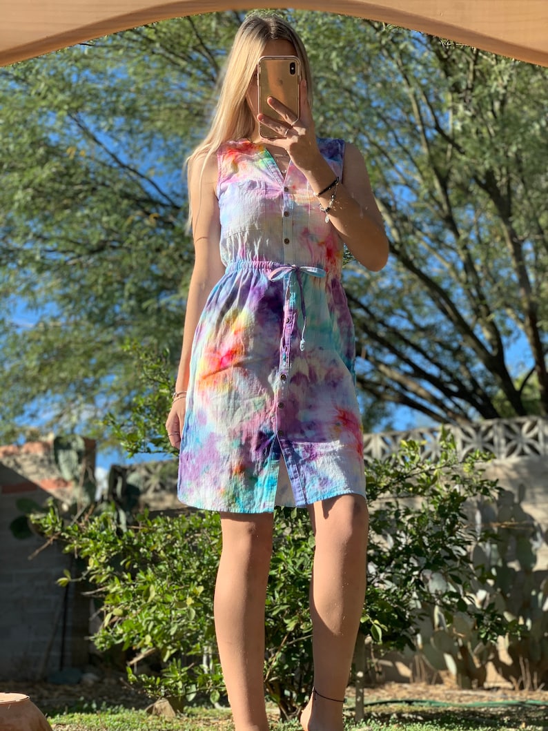 Rainbow Dyed Day-dress