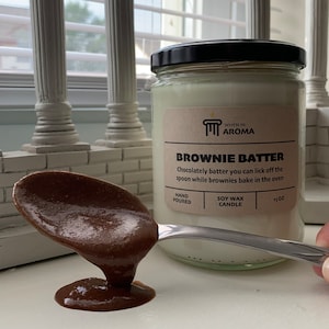 Brownie Batter Soy Candle - Brownie candle - Chocolate candle - Chocolate scented candle