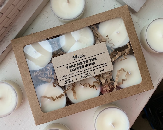 Soy Wax Tea Lights Pack of 6 - Choose your scent - 3 oz - Scented tea lights - Soy tealights