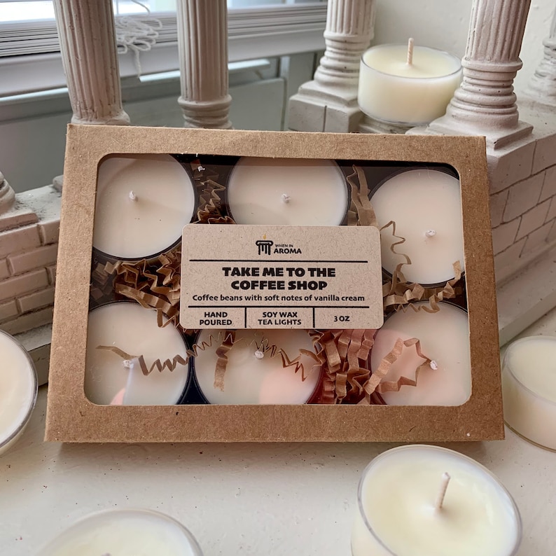 Soy Wax Tea Lights Pack of 6 Choose Your Scent 3 Oz Etsy