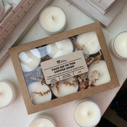 Soy Wax Tea Lights Pack of 6 Choose Your Scent 3 Oz Etsy
