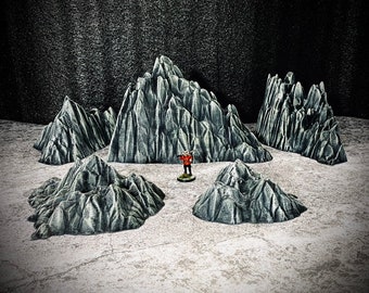 Mountain Rock - Fünf 3D druckbare Dateien für Miniaturspiele