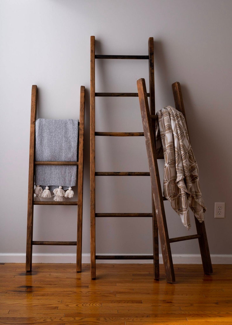Barn Wood Blanket Ladder Etsy