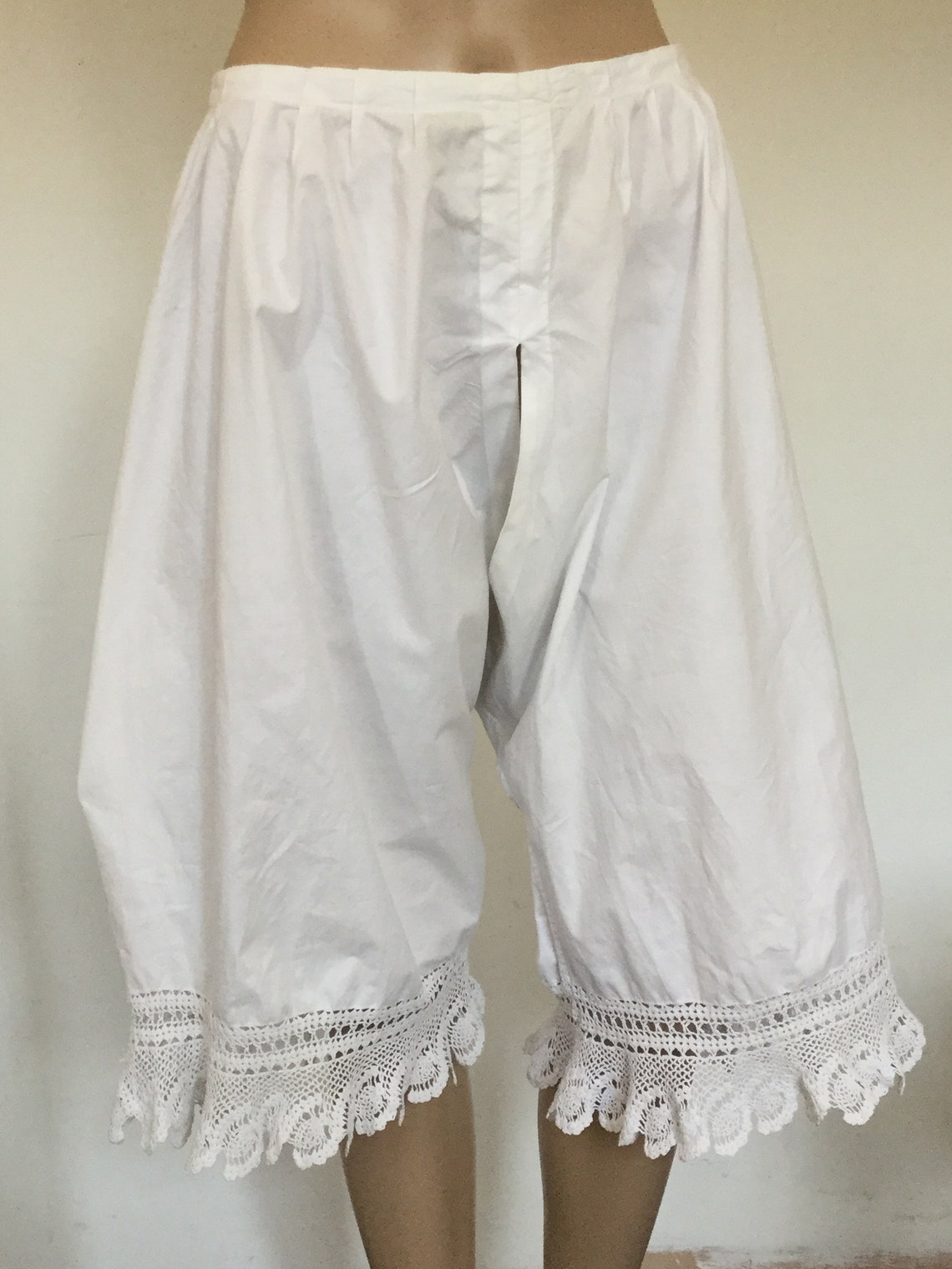 Victorian or Edwardian Antique Cotton Crotchless Knickers With Etsy