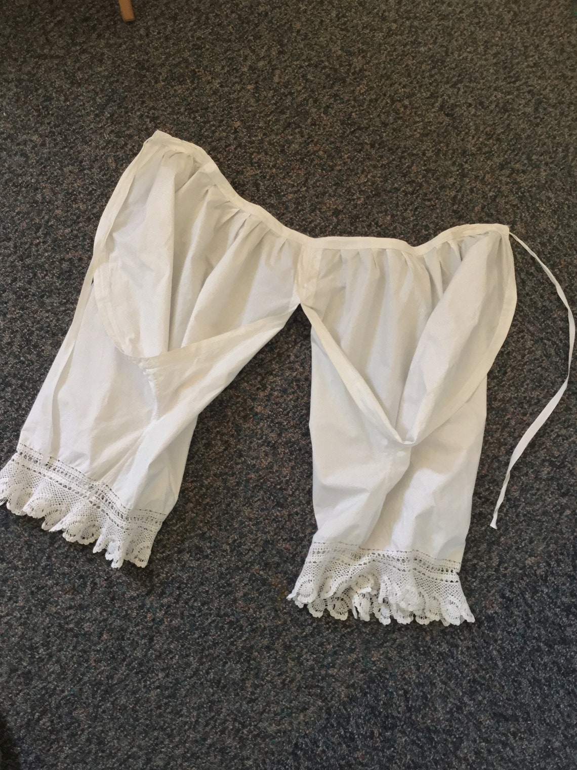 Victorian or Edwardian Antique Cotton Crotchless Knickers With Etsy