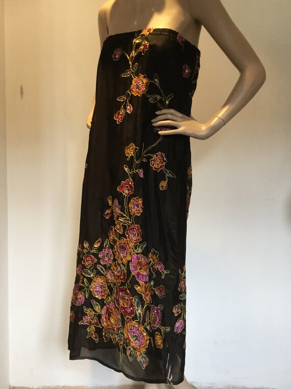 Chiffon maxi skirt 80s deals