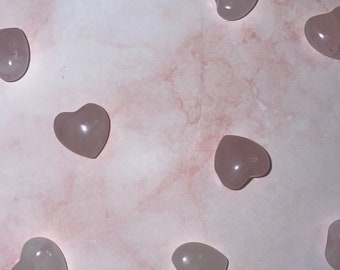 Mini Rose Quartz Heart | Crystal Healing Stone