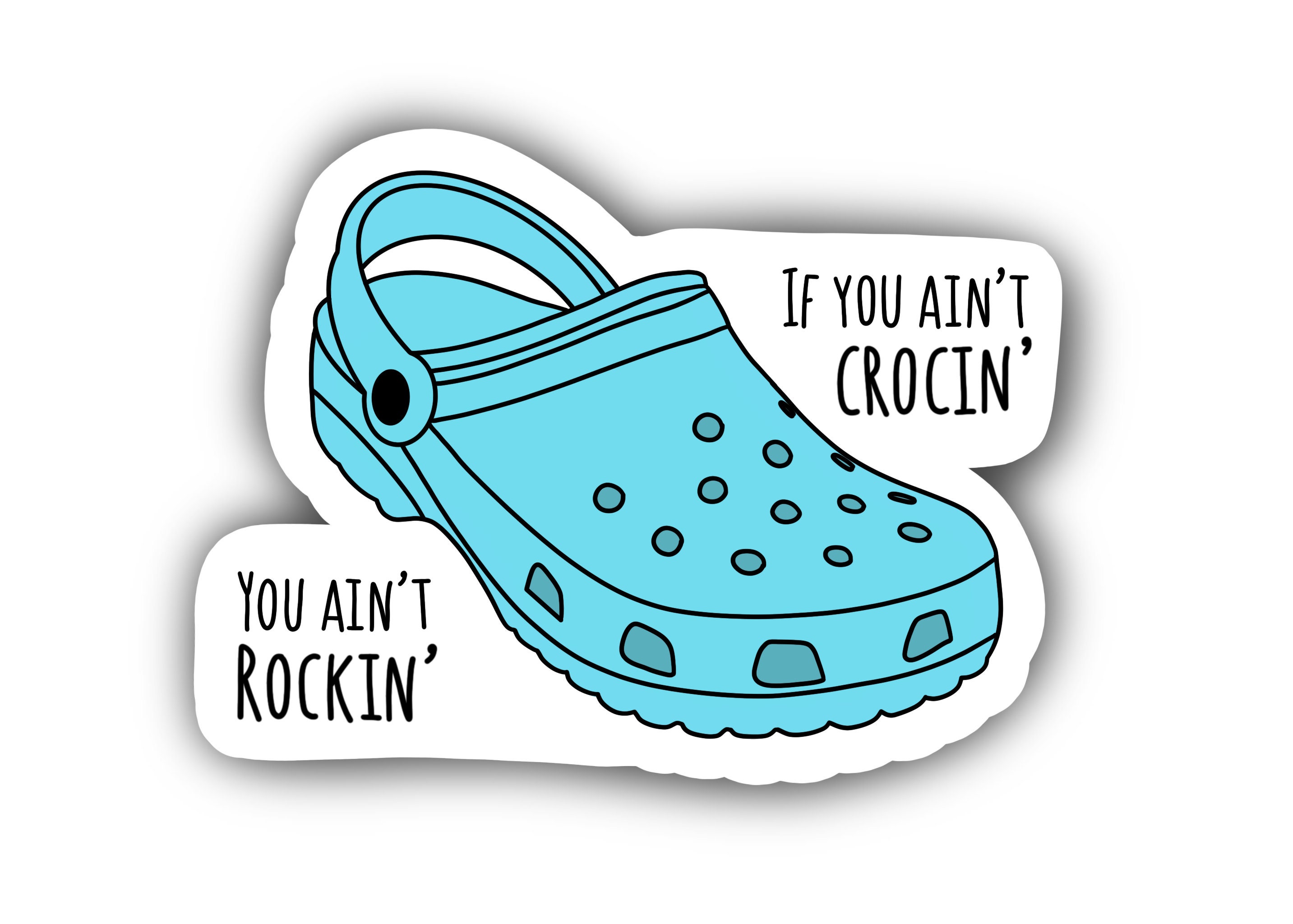 Croc sticker Etsy