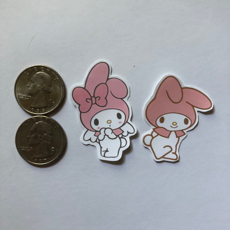10 my melody and kuromi stickers | Etsy