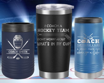 Hockey Coach Gift, Coach Gift, Hockey, Team, Personalized, Tumbler, Koozie, Coozie, Can, Cooler, End of Year, Gifts, Ideas, Cup,