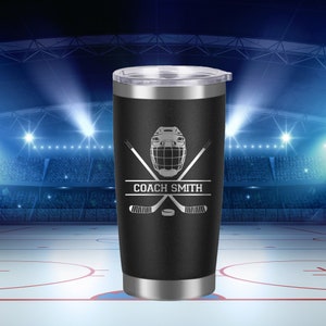 Hockey Coach Gift, Coach Gift, Hockey, Team, Personalized, Laser Engraved, Tumbler, End of Year, Gifts, Ideas, Cup,