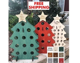 12 Mini Wine Advent Calendar or 24 Mini Liquor Tree, FREE SHIPPING, 12 & 24 Days of Christmas, Bottles NOT Included!