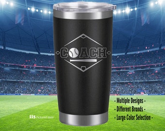 Baseball Coach Gift, Coach Gift, Manager Gift, Baseball, Softball, Team, Personalized, Laser Engraved, Tumbler, Gifts, Ideas, Cup,