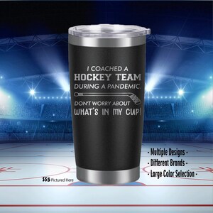 Hockey Coach Gift, Coach Gift, Manager Gift, Hockey, Team, Personalized, Laser Engraved, Tumbler, End of Year, Gifts, Ideas, Cup,