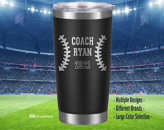 Baseball Coach Gift, Coach Gift, Manager Gift, Softball, Team, Personalized, Laser Engraved, Tumbler, End of Year, Gifts, Ideas, Cup