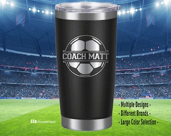 Soccer Coach Gift, Coach Gift, Manager Gift, Soccer, Team, Personalized, Laser Engraved, Tumbler, End of Year, Gifts, Ideas, Cup,