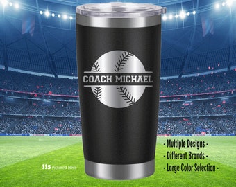 Baseball Coach Gift, Coach Gift, Manager Gift, Softball, Team, Personalized, Laser Engraved, Tumbler, End of Year, Gifts, Ideas, Cup,