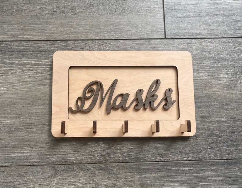 Face Mask Hanger Holder Wall Mount Hangar Mask Rack Free Etsy