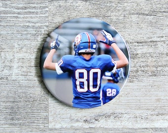 Custom Photo Button-3 1/2 inch Pin Back Button-Personalized Sport Photo Button-Pet Memorial Photo Button