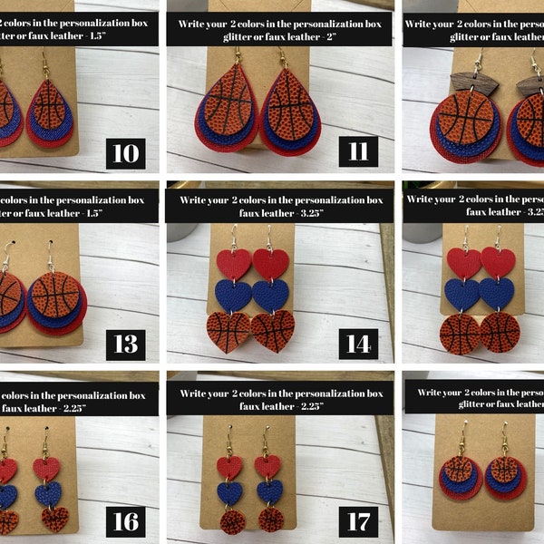 Basketball Earrings Etsy