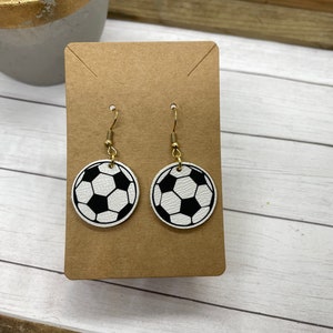 Blinged-Out Soccer Spirit Earrings