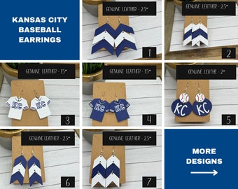 Kansas City baseball Earrings | Game Day Earrings