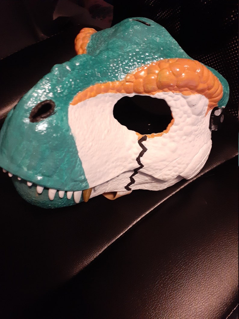 Dino mask Etsy Polska