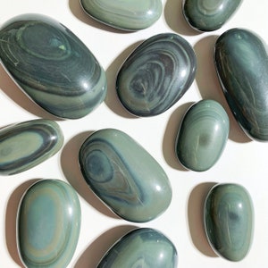 Platin Obsidian Palmstein - Obsidian Palmstein - Grüner Kristall - Obsidian Kristall - Obsidian Palmstein - Kristall Palmstein -