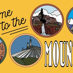 Take Me to the Mountains Fridge / Bumper Magnet