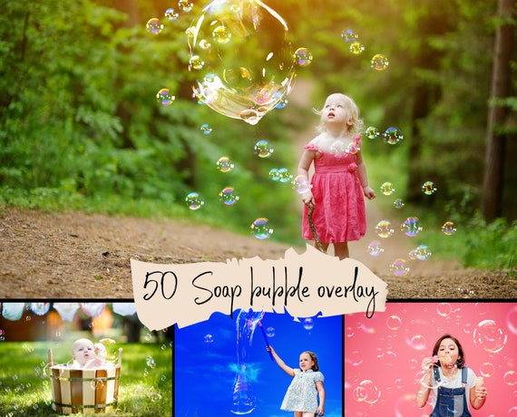 50 Soap bubbles photo overlays