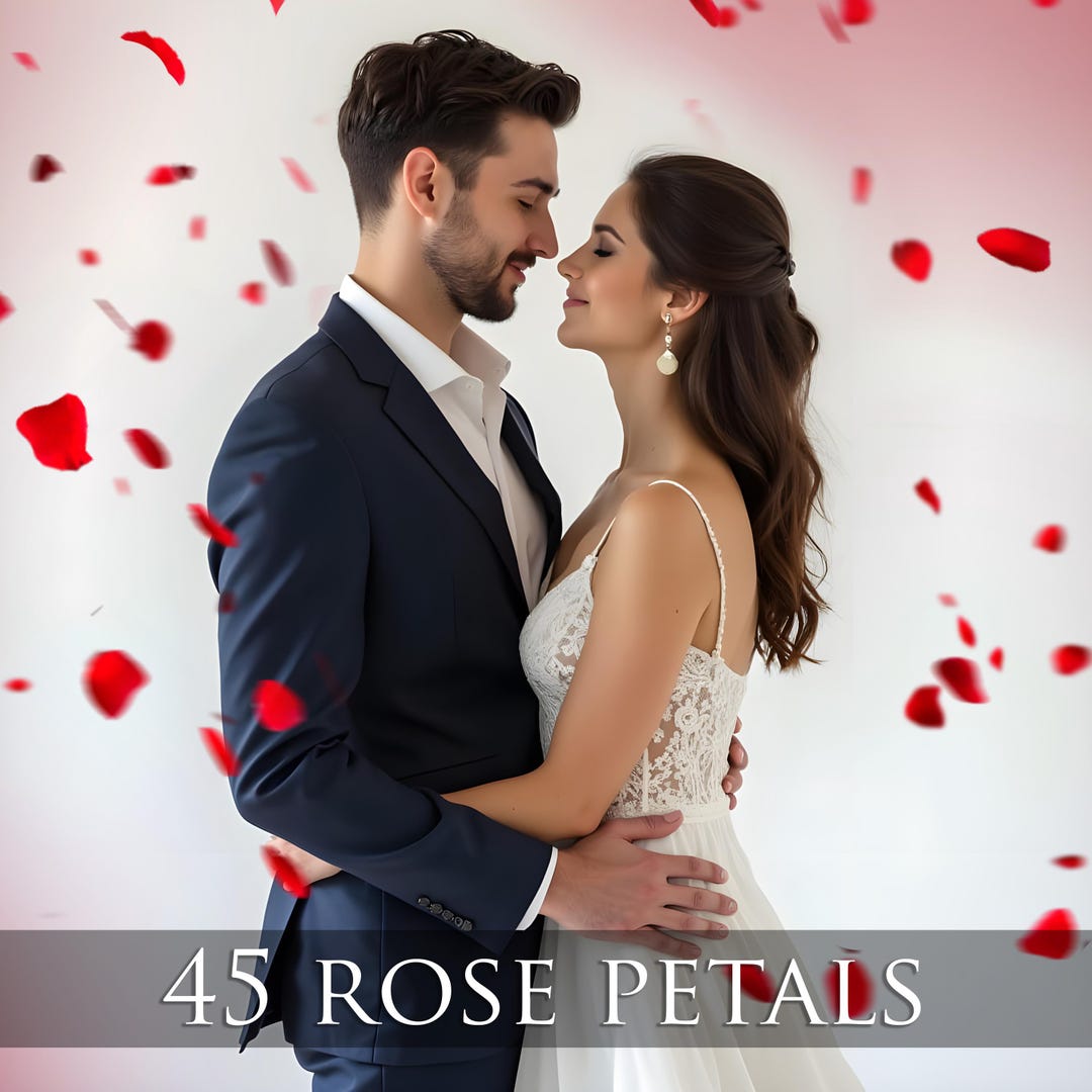45 Rose Petals Valentine's Day Overlays - Etsy
