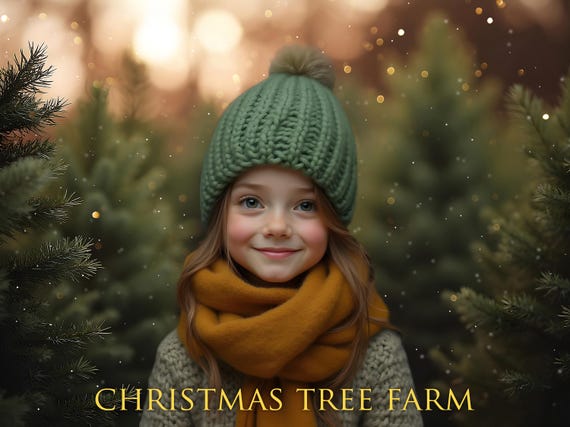 10 Christmas Tree Farm Bokeh Backdrops, Digital Photography,  Digital Backdrops , pine tree forest Backdrops