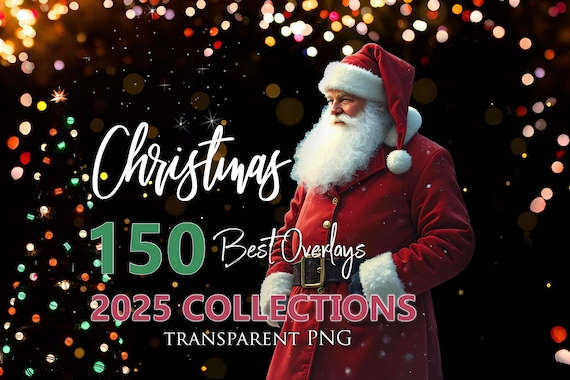 150 Christmas Overlays Collectios, Christmas Bokeh, tree light, Globe PNG, santa hand, Santa Frame, Gold Bokeh, light box, Twinkle gold, PNG