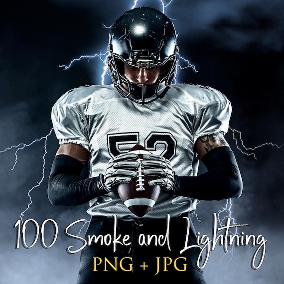 100 Smoke and Lightning photoshop overlays, High Quality Photoshop Overlays, Create Smoke Backgrounds For Sports Photos PNG + JPG