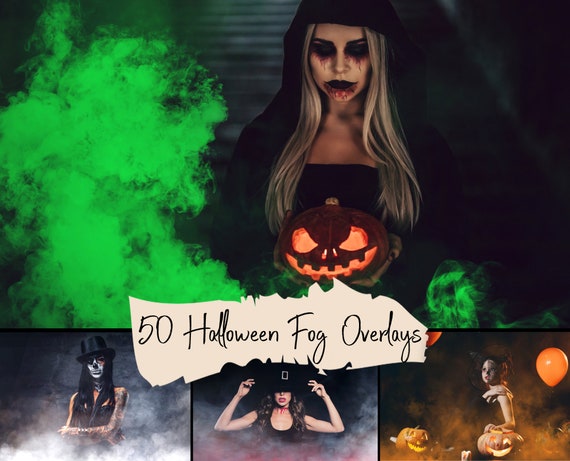 50 Spooky fog overlays, Halloween overlays, smoke and fog overlays
