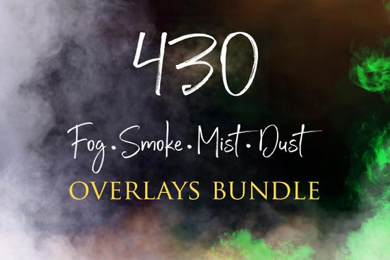 430 Fog, Smoke, Mist, Dust, Spooky Fog, Sport Smoke, Overlays Bundle